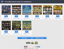 Tablet Screenshot of green-casino.com